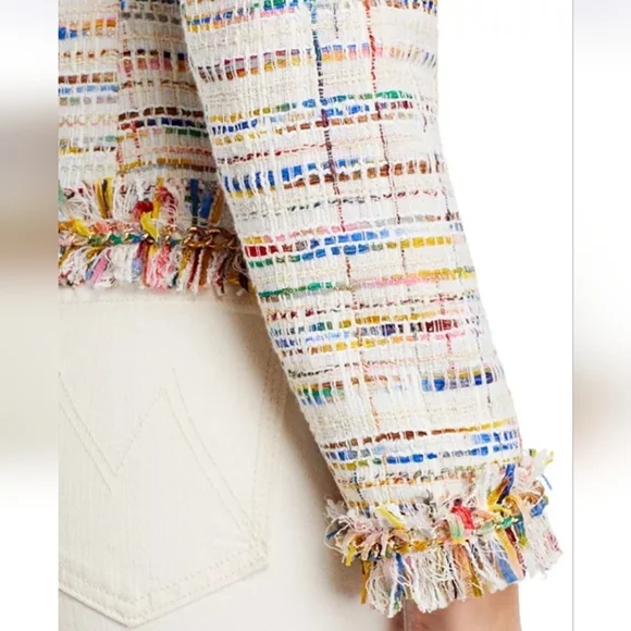 NWT Kobi Halperin Devyn Tweed Blazer In JKI Rainbow Size XS - Picture 6 of 16